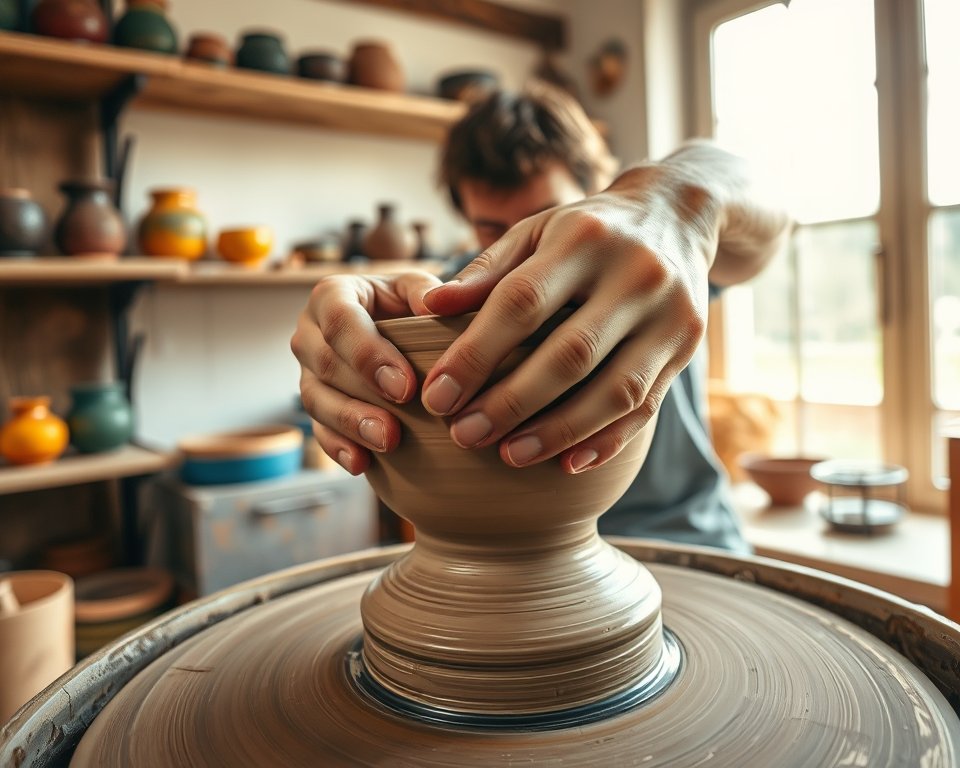 Image of Essential Supplies for Crafting Pottery at Home